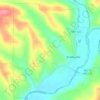 Bradleyville topographic map, elevation, terrain