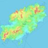Eivissa topographic map, elevation, terrain