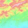 caïdat de Moghrane topographic map, elevation, terrain