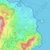 Ischia topographic map, elevation, terrain