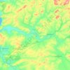 Tuba River topographic map, elevation, terrain