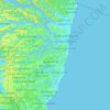 Região de Jacaraípe e Manguinhos topographic map, elevation, terrain