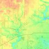 Canton topographic map, elevation, terrain