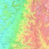 Provincia de Curicó topographic map, elevation, terrain
