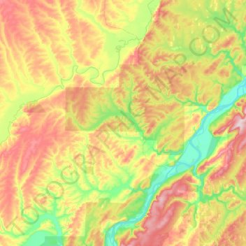 Алымовское сельское поселение topographic map, elevation, terrain