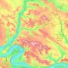 Vauréal topographic map, elevation, terrain