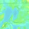 Lake Catherine topographic map, elevation, terrain