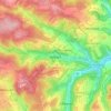 Arbach topographic map, elevation, terrain