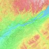 Fleuve Saint-Laurent, Estuaire fluvial topographic map, elevation, terrain