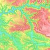 Conques-en-Rouergue topographic map, elevation, terrain
