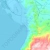 Vlora topographic map, elevation, terrain