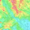 Béziers topographic map, elevation, terrain