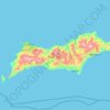 Pulau Wetar topographic map, elevation, terrain