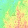 Abre Campo topographic map, elevation, terrain