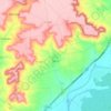 Geria topographic map, elevation, terrain