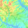 Parole topographic map, elevation, terrain