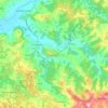 Hautefort topographic map, elevation, terrain