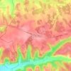 Saux topographic map, elevation, terrain