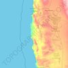 Provincia de Iquique topographic map, elevation, terrain
