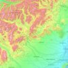 Waimakariri River topographic map, elevation, terrain