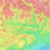 Le Var topographic map, elevation, terrain
