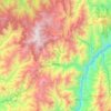 Peque topographic map, elevation, terrain