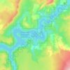 Prineville Reservoir topographic map, elevation, terrain