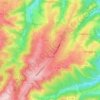 Cieutat topographic map, elevation, terrain