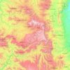 North Wollo Zone topographic map, elevation, terrain