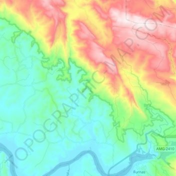 Região Fumal topographic map, elevation, terrain
