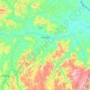 Jacinto topographic map, elevation, terrain