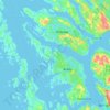 Askøy topographic map, elevation, terrain