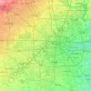 Buffalo Bayou topographic map, elevation, terrain