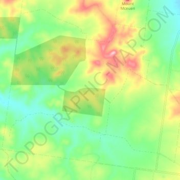 Mp Creek topographic map, elevation, terrain