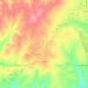 Highfill topographic map, elevation, terrain