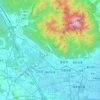 粥店街道 topographic map, elevation, terrain