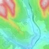 Poujols topographic map, elevation, terrain