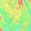 Ullensaker topographic map, elevation, terrain