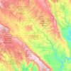 Escalante River topographic map, elevation, terrain