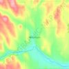 Washburn topographic map, elevation, terrain