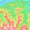 Wildschönau topographic map, elevation, terrain