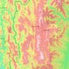 Thantlang Township topographic map, elevation, terrain