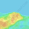 форт Красная Горка topographic map, elevation, terrain