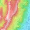 Saint-Bernard topographic map, elevation, terrain