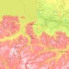 Світловодська міська громада topographic map, elevation, terrain