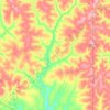 Campos Novos Paulista topographic map, elevation, terrain