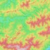 Pinglin District topographic map, elevation, terrain