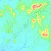 Mempawah Hulu topographic map, elevation, terrain