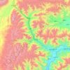 堆龙德庆区 topographic map, elevation, terrain
