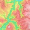 Les Ancizes-Comps topographic map, elevation, terrain